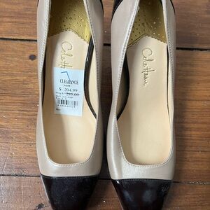 Cole Haan Nike Air Women's Tan and Dark Brown Heels